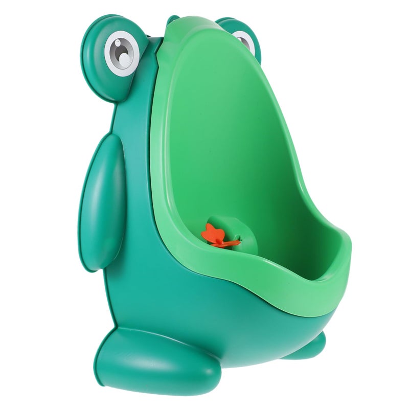 Green Frog Shaped Urinal For Boys Wall Mounted Potty Training Tool Easy To Install And Clean - Image 2