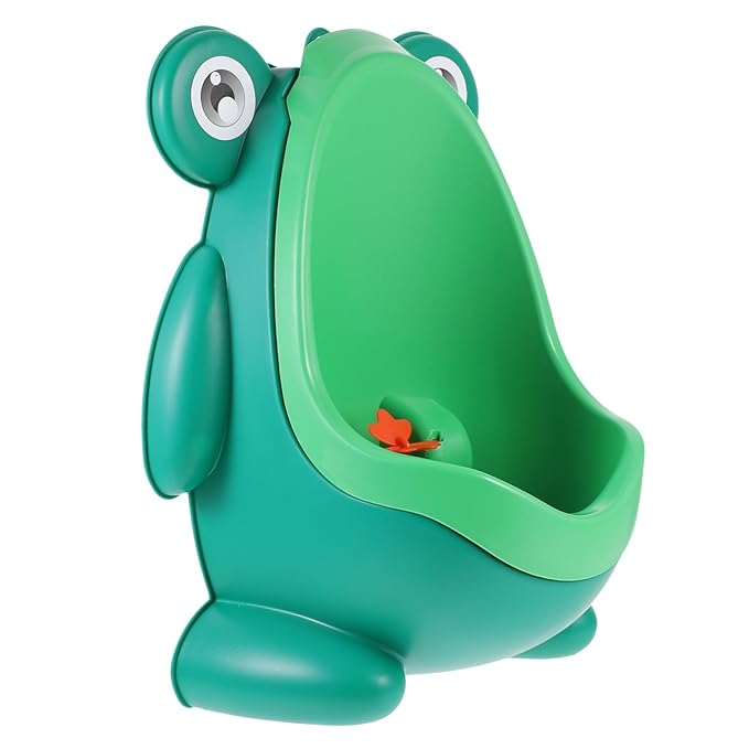 Green Frog Shaped Urinal For Boys Wall Mounted Potty Training Tool Easy To Install And Clean - Image 1