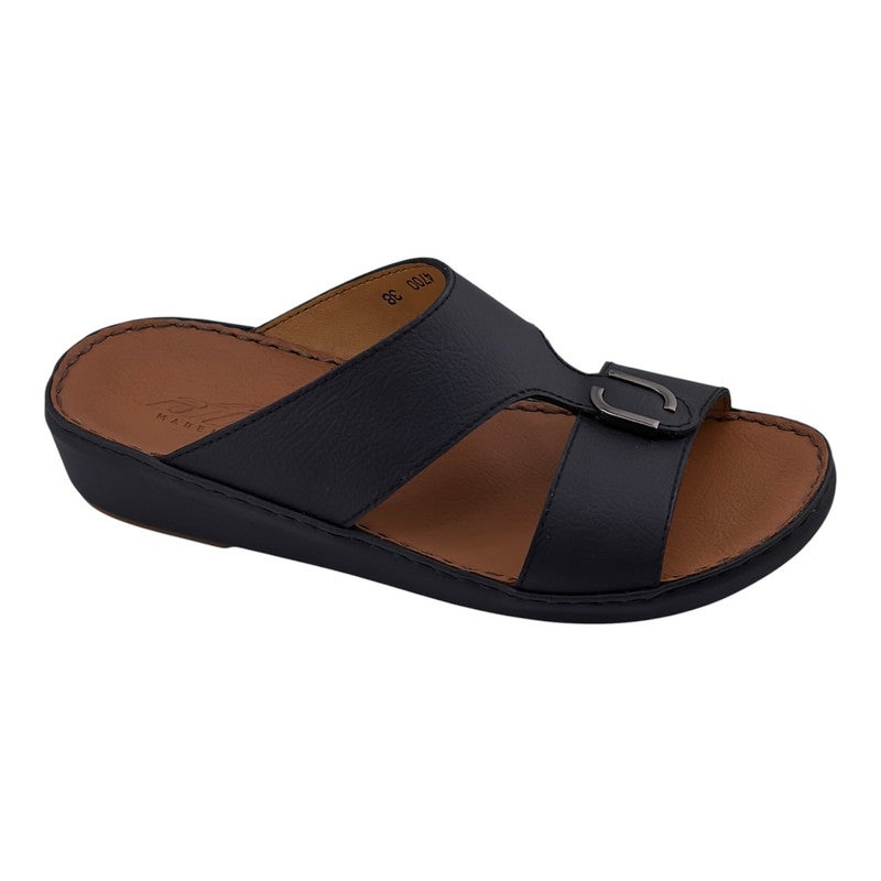 AET A E T Handmade Arabic Sandals For Men | Outdoor Mens Slippers | Genuine PU Leather With Buckle - Image 1
