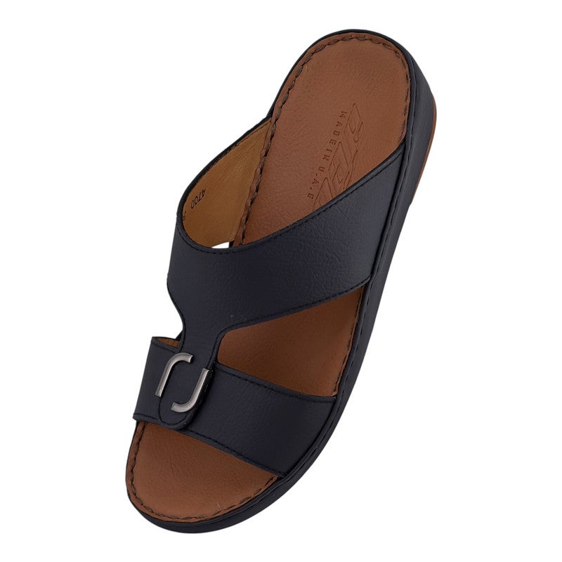 AET A E T Handmade Arabic Sandals For Men | Outdoor Mens Slippers | Genuine PU Leather With Buckle - Image 3