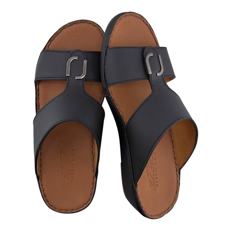 AET A E T Handmade Arabic Sandals For Men | Outdoor Mens Slippers | Genuine PU Leather With Buckle - Image 2