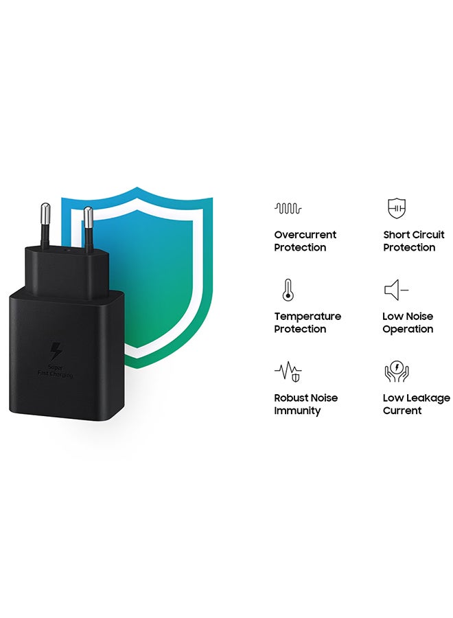 سامسونج شاحن PD سريع الشحن بقدرة 45 وات باللون الأسود - Image 3