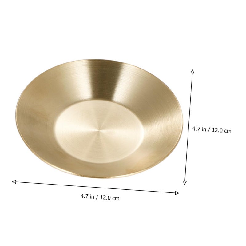 Multicolor 304 Stainless Steel Korean Style Sauce Dishes Round Seasoning Bowls Set of 2 - Image 5