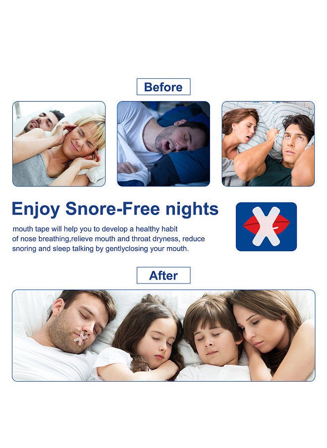 SOUTH MOON South Moon 60PCS Snoring Stickers Mouth Strips Instant Nasal Congestion R-elief  - Image 4