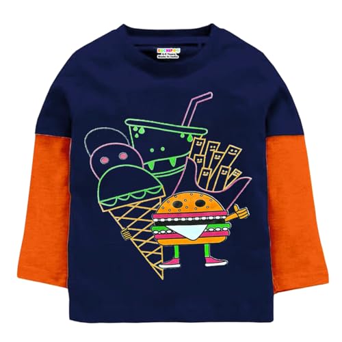 Kuchipoo Boys Regular Fit Cotton Blend T-Shirts - Pack of 5 (KUC-TSHRT-105-Multicolor-9-10 Years) Multicolour - Image 4