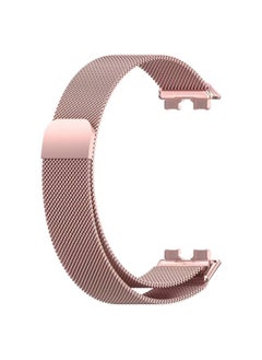 For HuaweiBracelet 9 Strap 9nfc Wristband 8nfc Milanese For Huawei8 Magnetic Metal Replacement Bracelet 9-Color:Rose Pink [milanese]-applicable To For Huawei8/8nfc