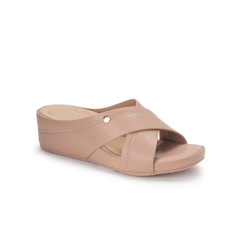 Bata Comfit Casual Wedge Slip On Sandals