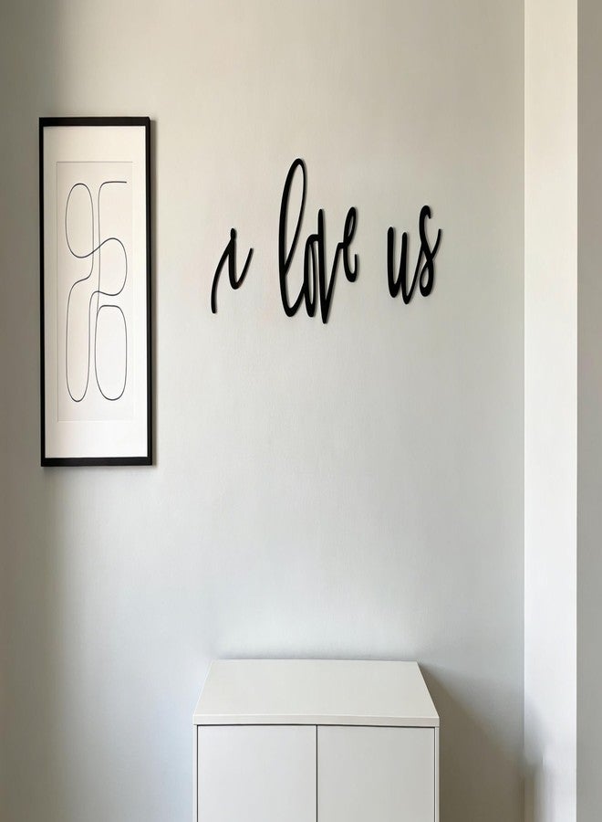 QPARTYFIRE I Love Us Wood Sign,Couple Sign Above Bed | Bedroom Wall Decor Anniversary Party | Master Bedroom Wall Art | Valentines Day Party Bedroom Canvas,Farmhouse Bedroom Decor - Image 5