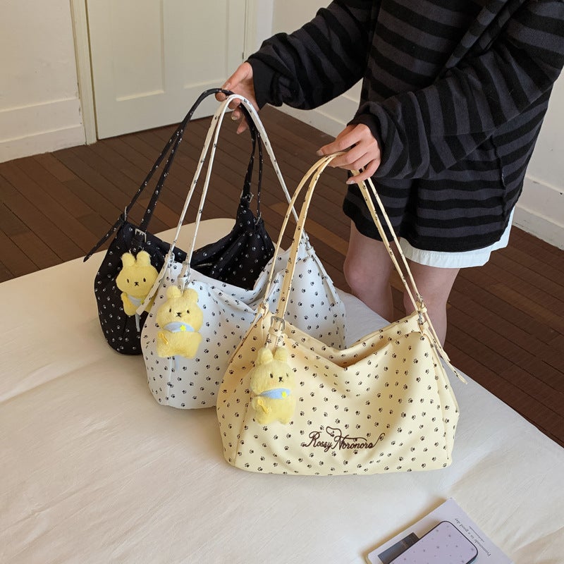 Pink Star Drawstring Tote Bag - Image 5