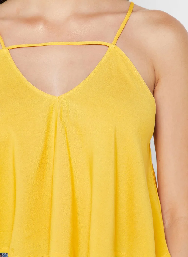 FOREVER 21 Strappy V-Neck Cami Top