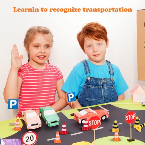 NUOBESTY 30pcs Mini Plastic Traffic Cones, Tiny Simulation Safety Training Roadblock Cones Miniature Road Cones for Kids Multipurpose Construction Theme Party Sports Activity Cake Topper - Image 5