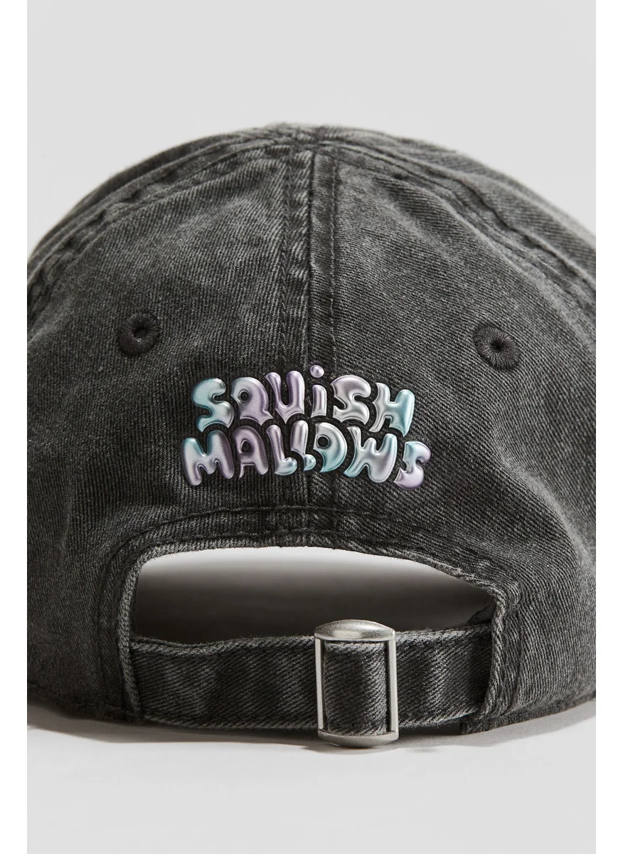 اتش اند ام Appliquéd Twill Cap