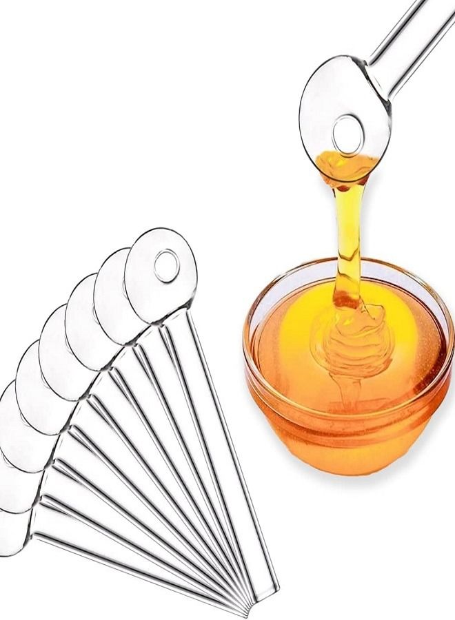 8 Pack Clear Glass Heat Resistant Honey Squeezer  - Image 1