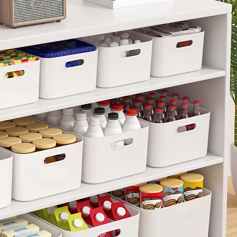 7pcs Random Color Desktop Storage Box, Multi-functional Household Cosmetic Storage Solution, Suitable for Bathroom, Kitchen, and Dorm Organization, Not for Direct Contact with Food, Perfect for Christmas, Halloween, Thanksgiving, and Easter Gifts - Image 5