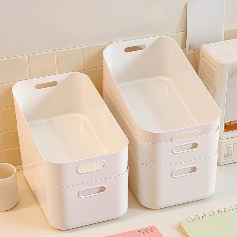 7pcs Random Color Desktop Storage Box, Multi-functional Household Cosmetic Storage Solution, Suitable for Bathroom, Kitchen, and Dorm Organization, Not for Direct Contact with Food, Perfect for Christmas, Halloween, Thanksgiving, and Easter Gifts - Image 3