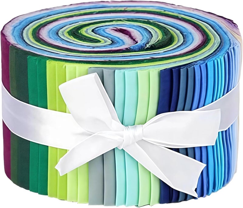 Globally popular universal design 36 Pcs Fabric Strips, Cotton for Quilting, 6.25X 39.37 in, Tones All item simple matching build - Image 1
