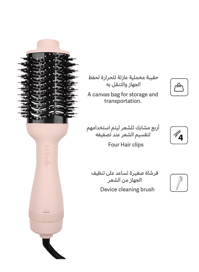 La belle - Brush Hairstyler Pink - Image 1