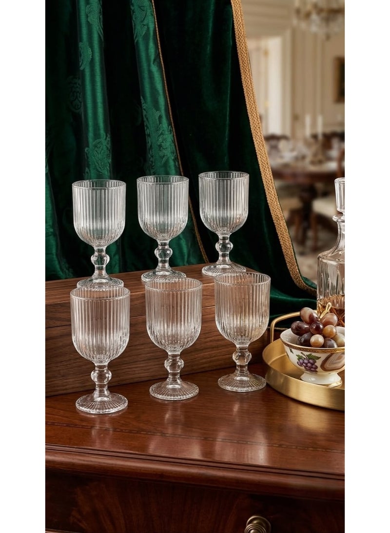 Rayan Lauren 6-piece juice glass set with a modern design for special occasions, 260ml - Image 2