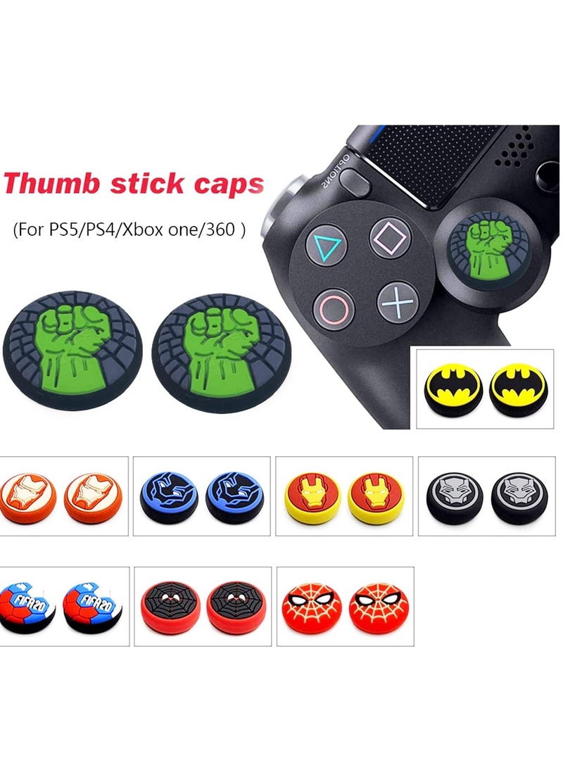 2-Piece Galaxy Thumb Grip Set For PS4/PS5 Controllers ﻿(orange)  - Image 3