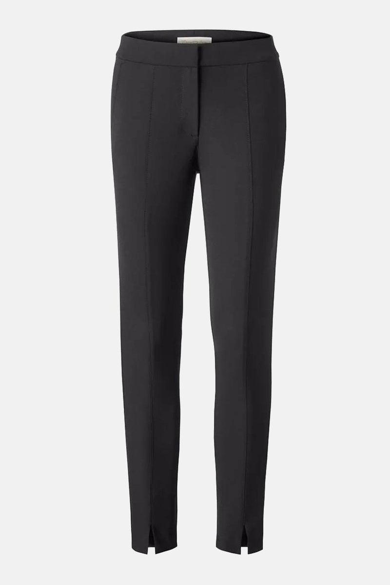 Tchibo Women Regular Fit Plain Dress Pants, Black - Image 2