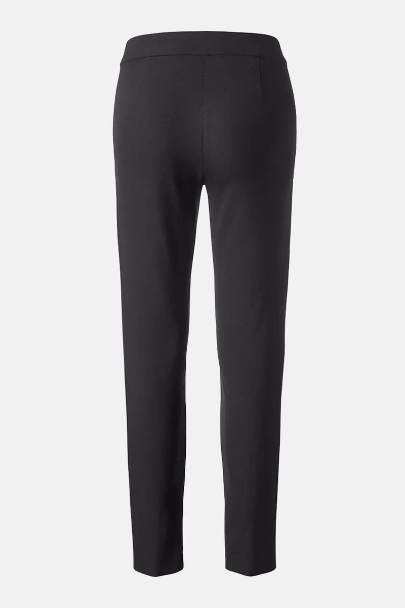Tchibo Women Regular Fit Plain Dress Pants, Black - Image 3