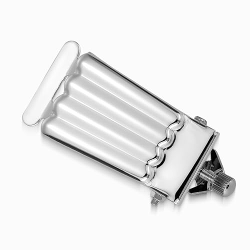 Swhmc Nickel Chrome Plated Bridge Tailpiece Clamshell Cover for 5 String Banjo - Image 2