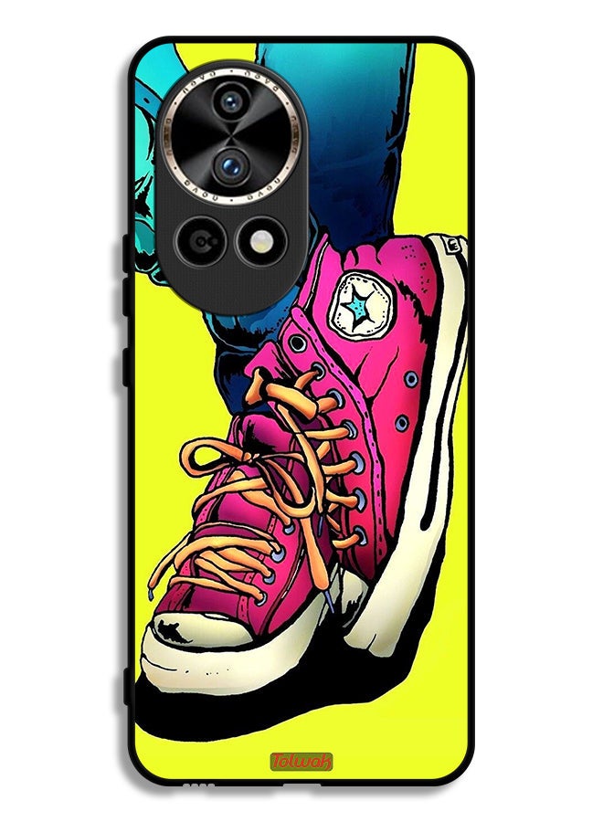 Tolwak Huawei nova 12 Pro 5G Protective Case Cover Canva Shoes Art - Image 1