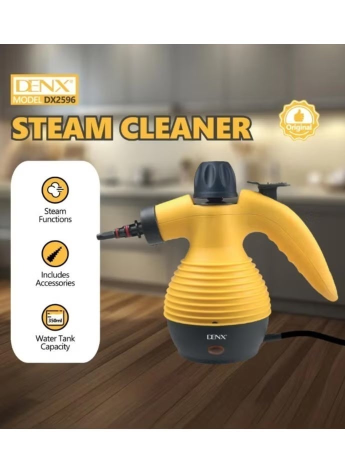 دينكس جهاز تنظيف بالبخار DENX اليدوي – منظف بخاري قوي مع ملحقات متعددة لتنظيف عميق - Image 3