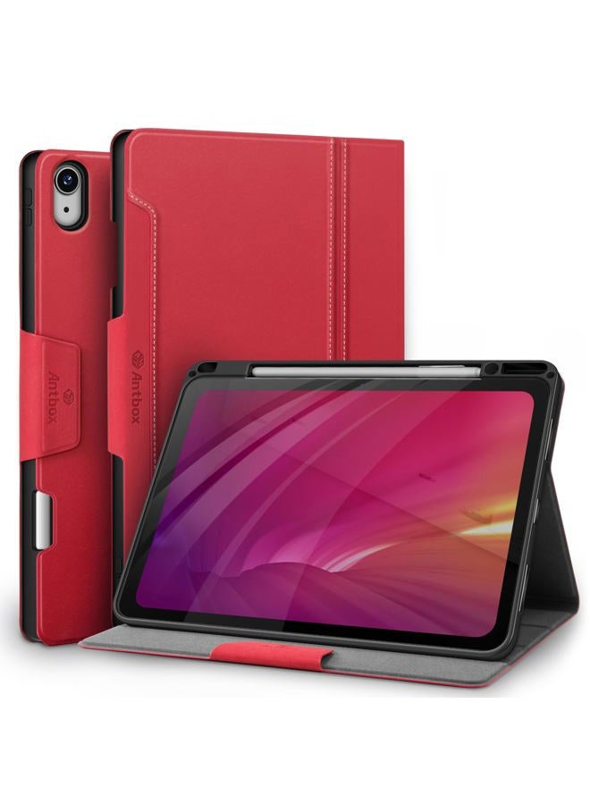 ANTBOX Case for iPad Air 13 Inch Case (M2) 2024 with Built-in Pencil Holder Supports Pencil Pro and Pencil (USB-C) Auto Sleep/Wake Function PU Leather Cover for iPad Air 13'' (Red) - Image 1