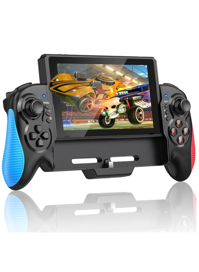 SOLARAE Switch Controller for Nintendo Switch/OLED, One-Piece Joypad Controller Replacement for Nintendo Switch Pro Controller, Switch Controllers Remote with Adjustable TURBO and Dual Motor Vibration - Image 1