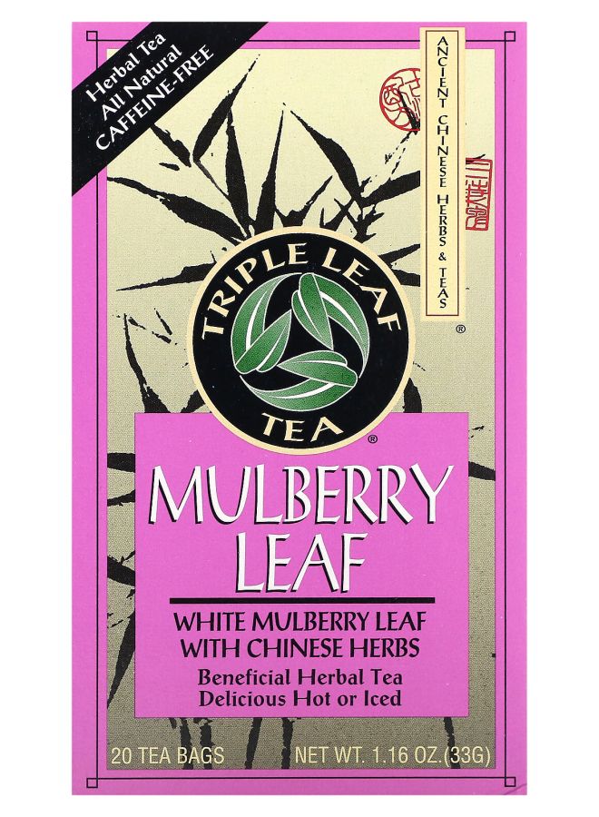 Triple Leaf Tea Mulberry Leaf Tea 20 Tea Bags 1.16 oz (33 g)
