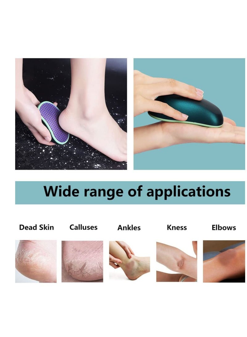 KASTWAVE Glass Foot File, Upgraded Nano Glass Foot File Easy to grip Back Shell Foot Scraper Nano-Level Grinding Points Washable Dead Skin Callus Remover for Dry and Wet Environment (2 PCS) - Image 5
