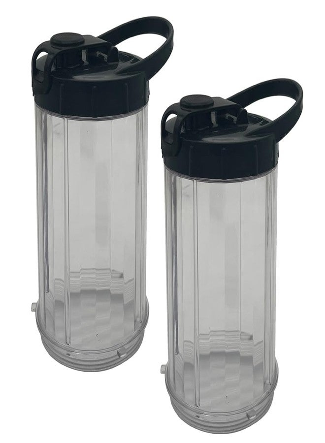 WuYan Upgrade repalcement 22oz cup with cross extractor blade&lid,2 pack Portable blender cup set，Compatible with Magic Bullet Blenders 250W Series MB1001 MB1001B MBR-0301 MBR-1101 MBR-1701. - Image 2