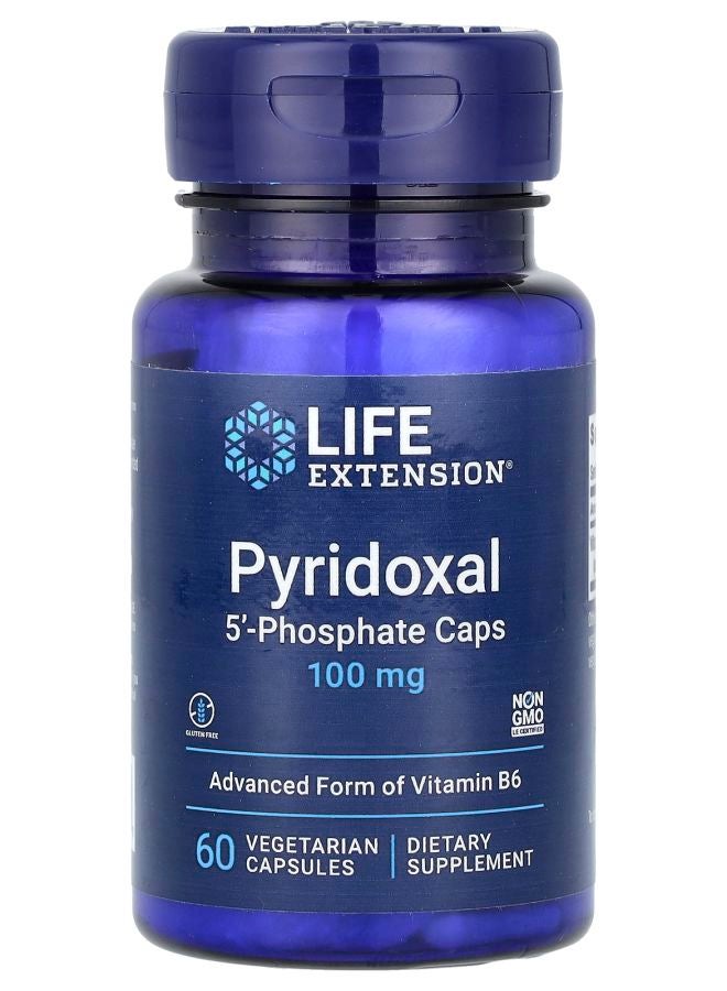 Pyridoxal 5'-Phosphate Caps 100 mg 60 Vegetarian Capsules