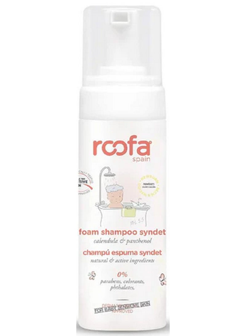 Roofa Spain Baby Foam Shampoo Syndet 150 ML Calendula & Panthenol Sensitive Skin 150 ML - Image 1