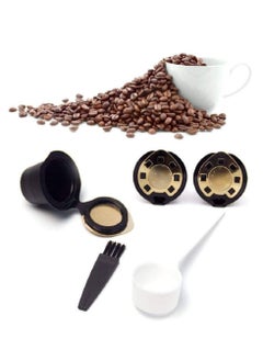 NIBEMINENT Reusable Nespresso Capsules, 3 Pack Refillable Pods Single Cup Coffee Filters, Eco Friendly Stainless Steel Mesh Filter for Machines with Spoon and Brush  - Image 2