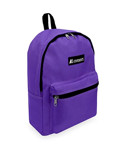 Everest Basic Backpack, Dark Purple, One Size - Image 1