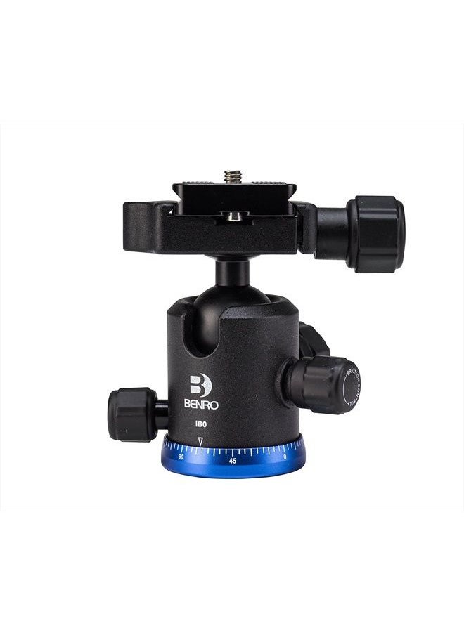 BENRO Triple Action Ball Head w/ PU50 Quick Release Plate (IB0),Black  - Image 1
