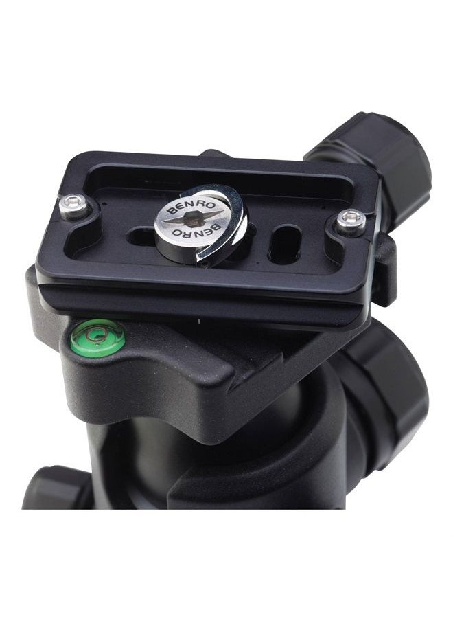 BENRO Triple Action Ball Head w/ PU50 Quick Release Plate (IB0),Black  - Image 2