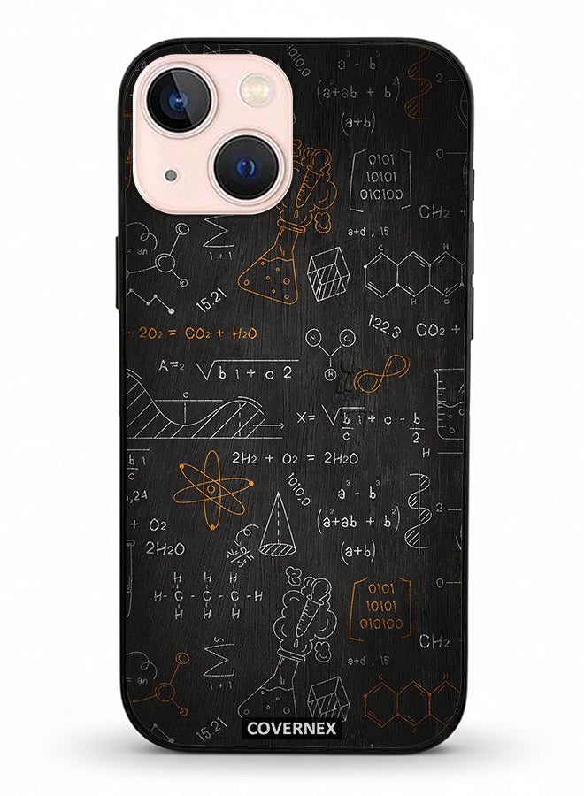 Covernex Apple iPhone 13 Mini Protective Case Cover Printed Featuring The Scientist Chalkboard Formula - Image 2