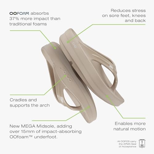 OOFOS OOmega OOlala Recovery Sandal, Nomad - Women’s Size 8 - Image 4