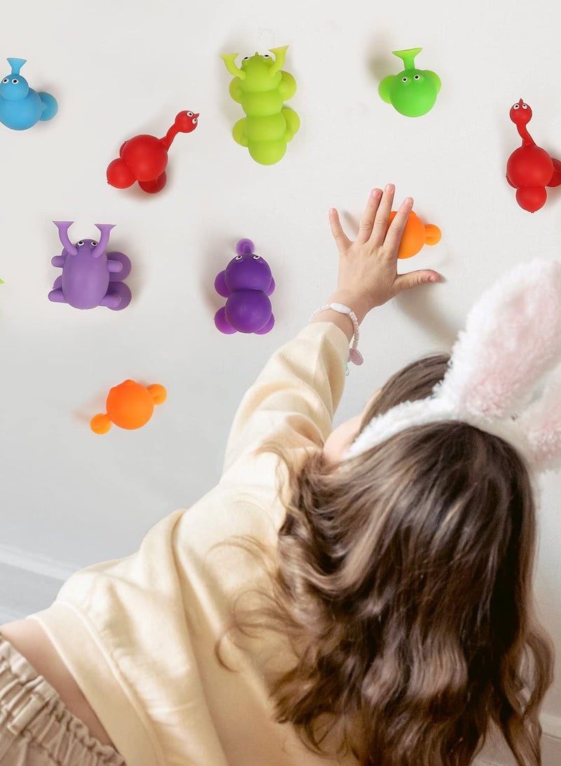 40 Pcs Suction Cup Bath Toys for Kids - Sensory Silicone Building Blocks with Dinosaur Eggshell Storage, Perfect Stress Relief and Travel Toys for Boys and Girls Aged 3-7 Years. - Image 3