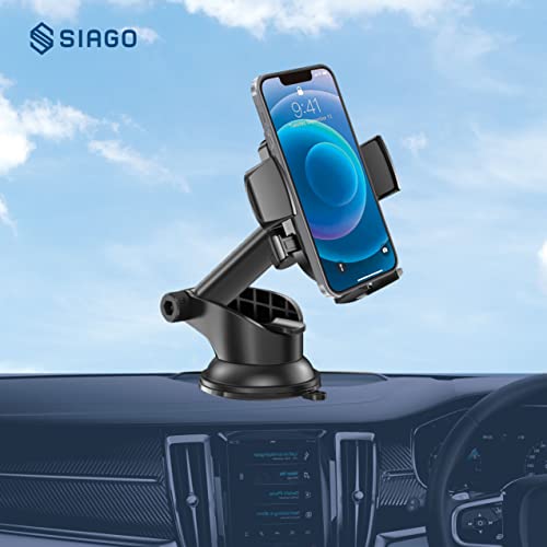 TANTRA Universal Phone Holder, Mobile Stand for Car with Quick One Touch Technology (Expandable & Rotatable) for Windscreen, Dashboard (Telescopic) - Image 2