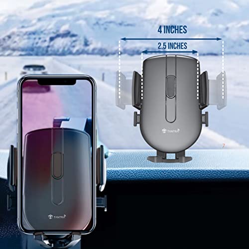TANTRA Universal Phone Holder, Mobile Stand for Car with Quick One Touch Technology (Expandable & Rotatable) for Windscreen, Dashboard (Telescopic) - Image 4