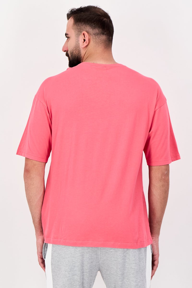 Champion Men Sportswear Fit Short Sleeve Outdoor T-Shirt, Pink - Image 3