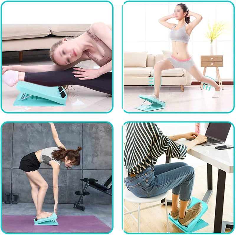 Luckam Adjustable 4 Level Slant Board Calf Stretcher Anti Slip Design Incline Board Leg Foot Balancing Fitness Pedal Wedge Stretch for Home, Office - Image 2