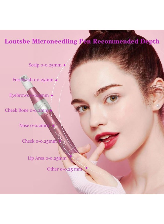 Loutsbe Cordless Electric Microneedling Pen 28000RPM, Professional Beauty Pen Machine With 30 Pcs Replace Cartridege (12-pins ×10, 36pins×10, nano×10) Beneficial Your Skin Suitable For Use At Home - Image 4