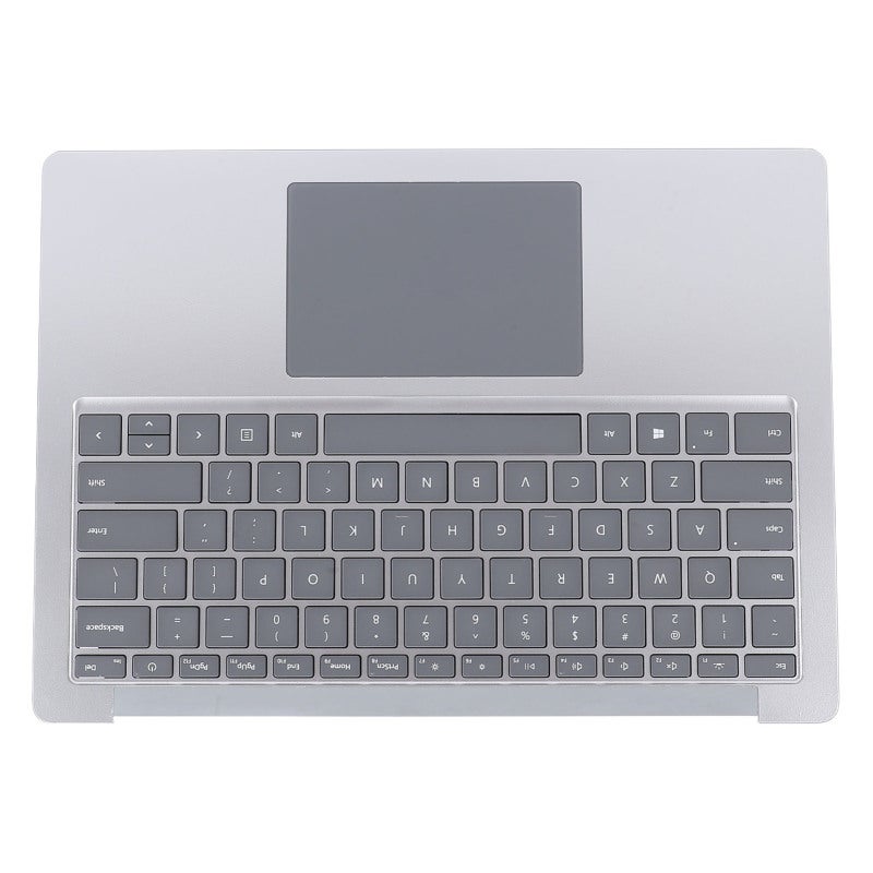 Laptop Palmrest Keyboard Full Size Laptop Palmrest Keyboard Touchpad Assembly for Laptop 3 4 5 1951 13.5 Inch Silver - Image 2