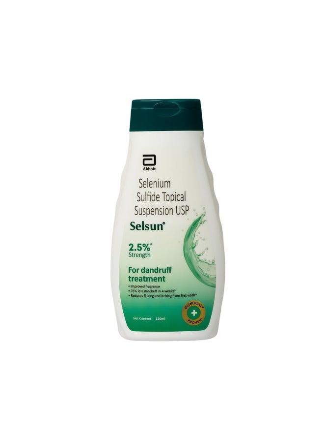 Selsun Abbott Suspension Anti Dandruff Shampoo for Men and Women, Clears Away Dandruff Flakes, Relieves From Excessive Oil, Relieves From Dandruff Related Itching- 120 ml - Image 4