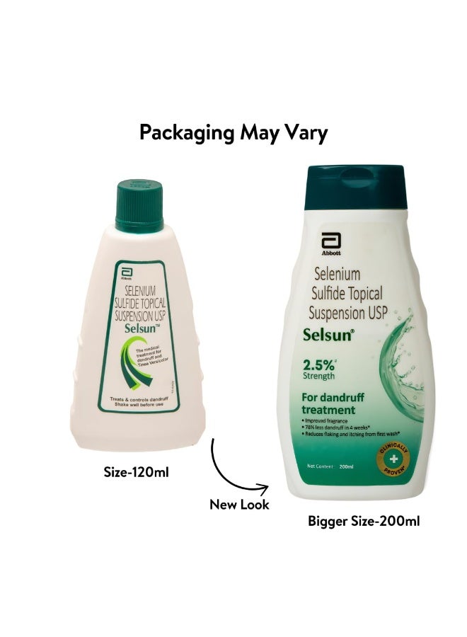 Selsun Abbott Suspension Anti Dandruff Shampoo for Men and Women, Clears Away Dandruff Flakes, Relieves From Excessive Oil, Relieves From Dandruff Related Itching- 120 ml - Image 5